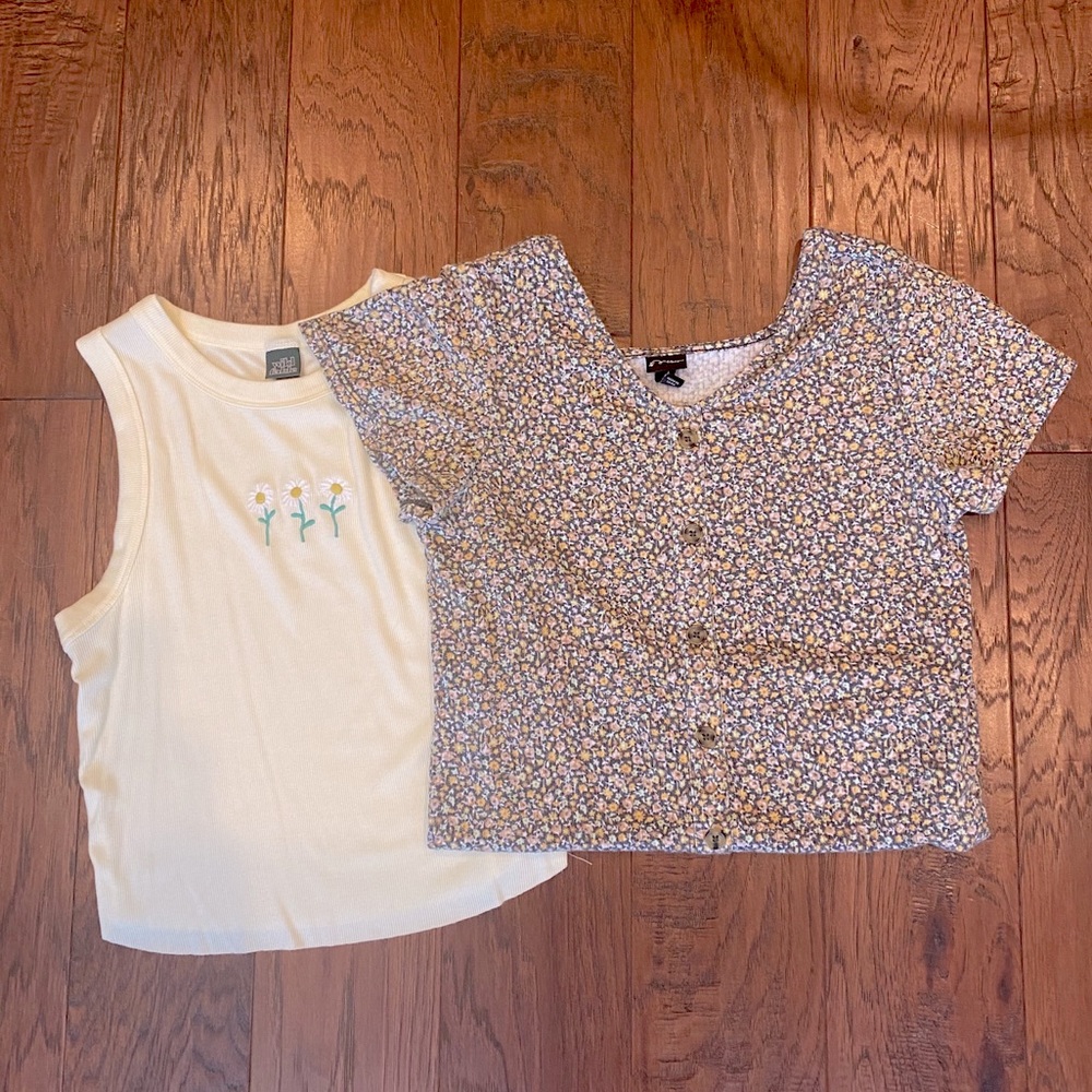 floral tank and top